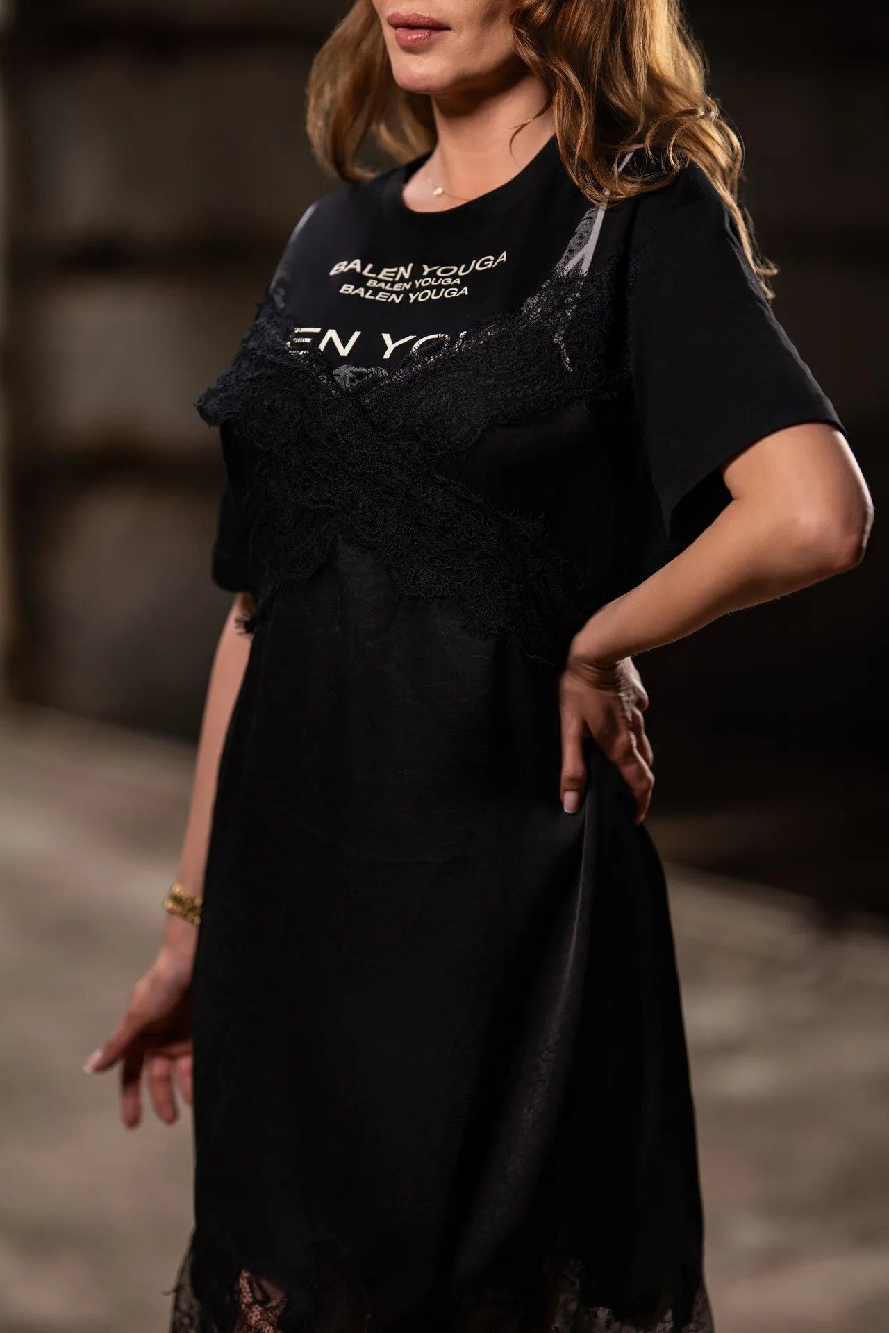 Черна рокля Tshirt